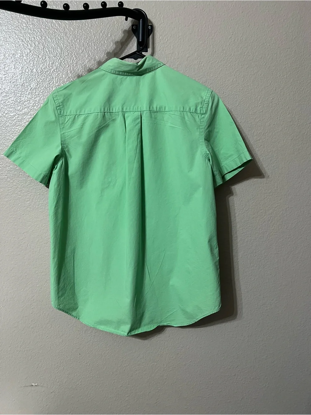 Ralph Lauren youth boys Short-Sleeve Button-Down Shirt - Mint Green 14/16.